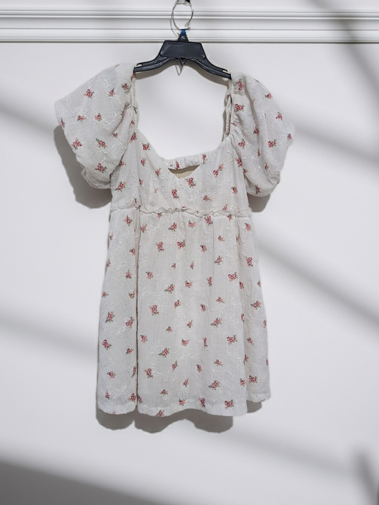 Altar'd State Dresses & Skirts - Altar'd State Ivory Dress with  Pink Floral Print With Pockets